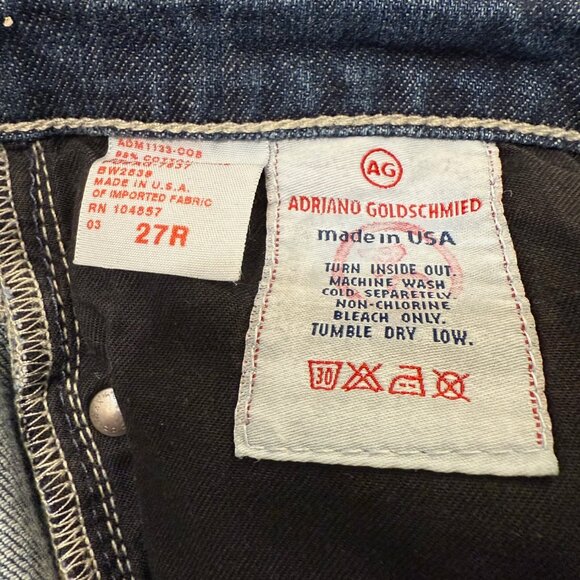 AG- Adriano Goldschmied Entourage cropped jeans size 27R - Picture 7 of 8